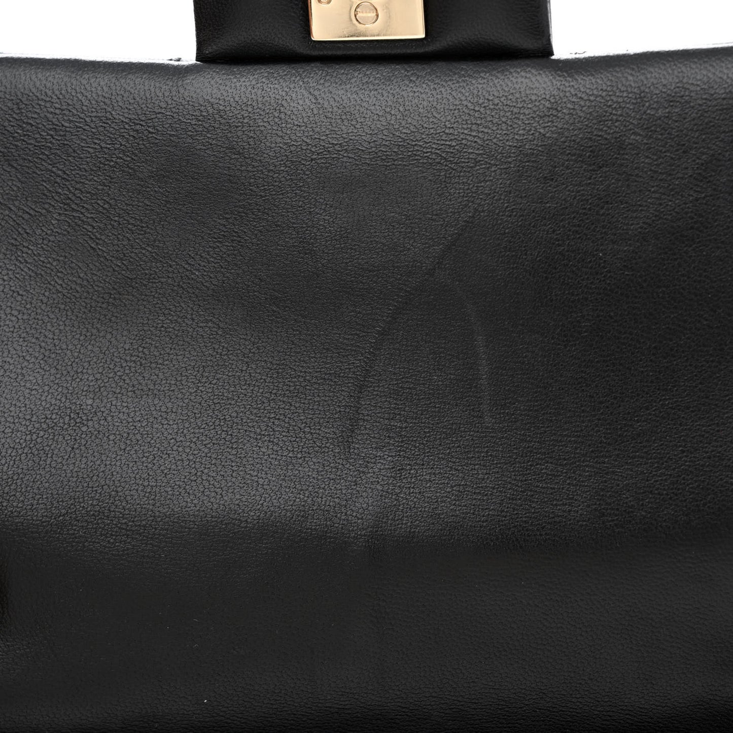 Lambskin Quilted Mini Rectangular Flap Black