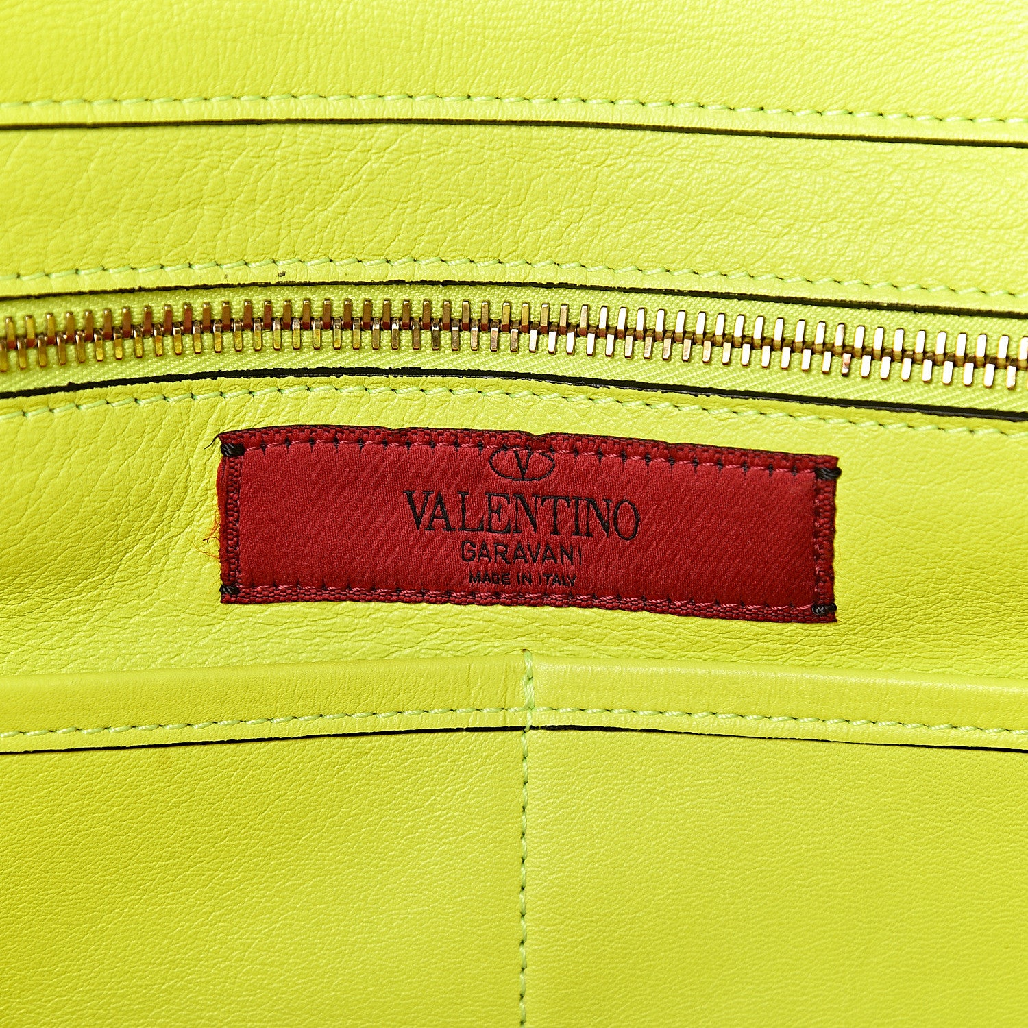 Valentino Garavani Vitello Medium Rockstud Tote Yellow Fluo 6 of 11