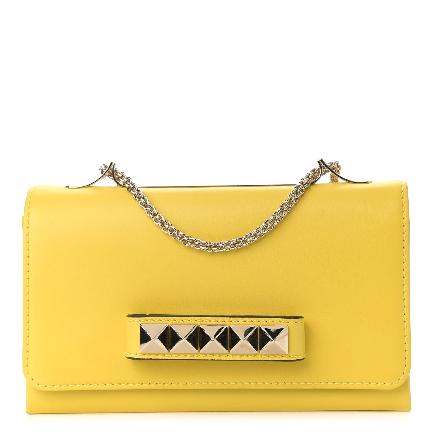 Valentino Garavani Nappa Va Va Voom Shoulder Bag Naples Yellow 1 of 11