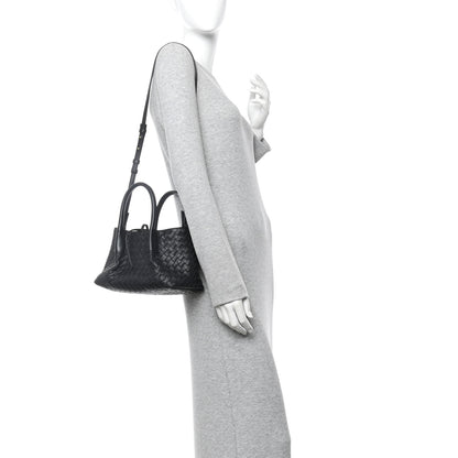 Bottega Veneta Calfskin Intrecciato Small Pinacoteca Tote Black Fondant 3 of 17