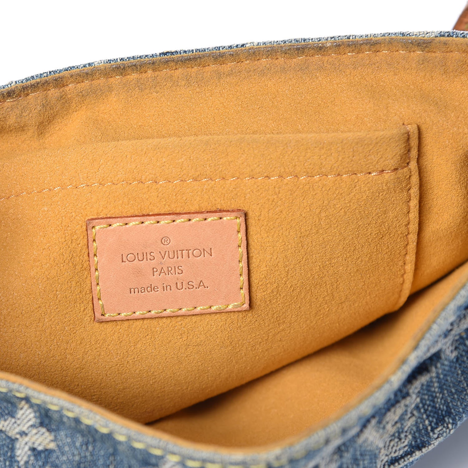 Louis Vuitton Monogram Denim Mini Pleaty Blue 7 of 13