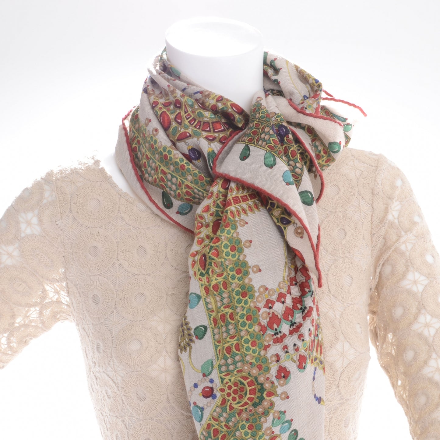 Cashmere Silk Parures Des Maharajas Shawl 140