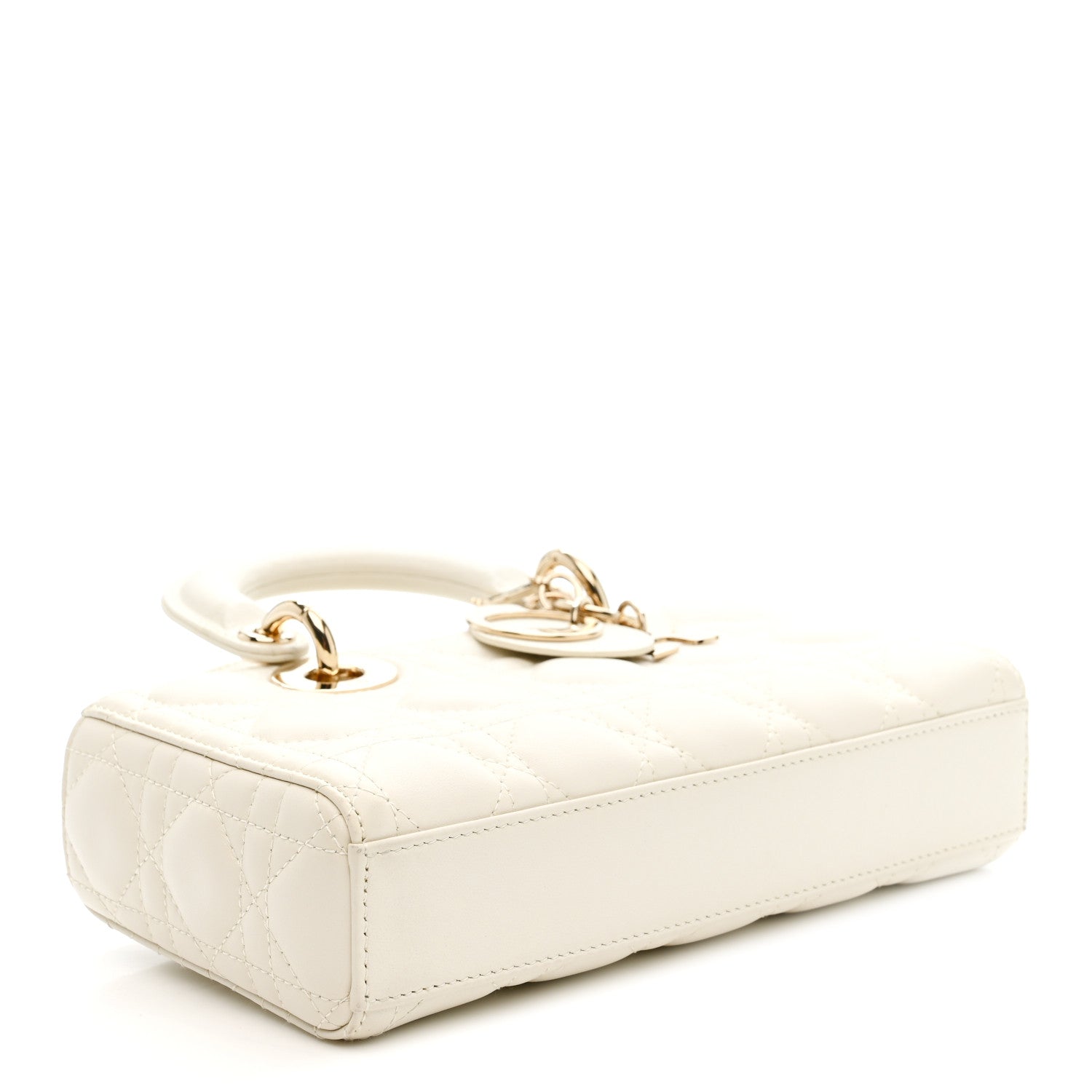 Christian Dior Lambskin Cannage Small Lady D-Joy Latte 4 of 10