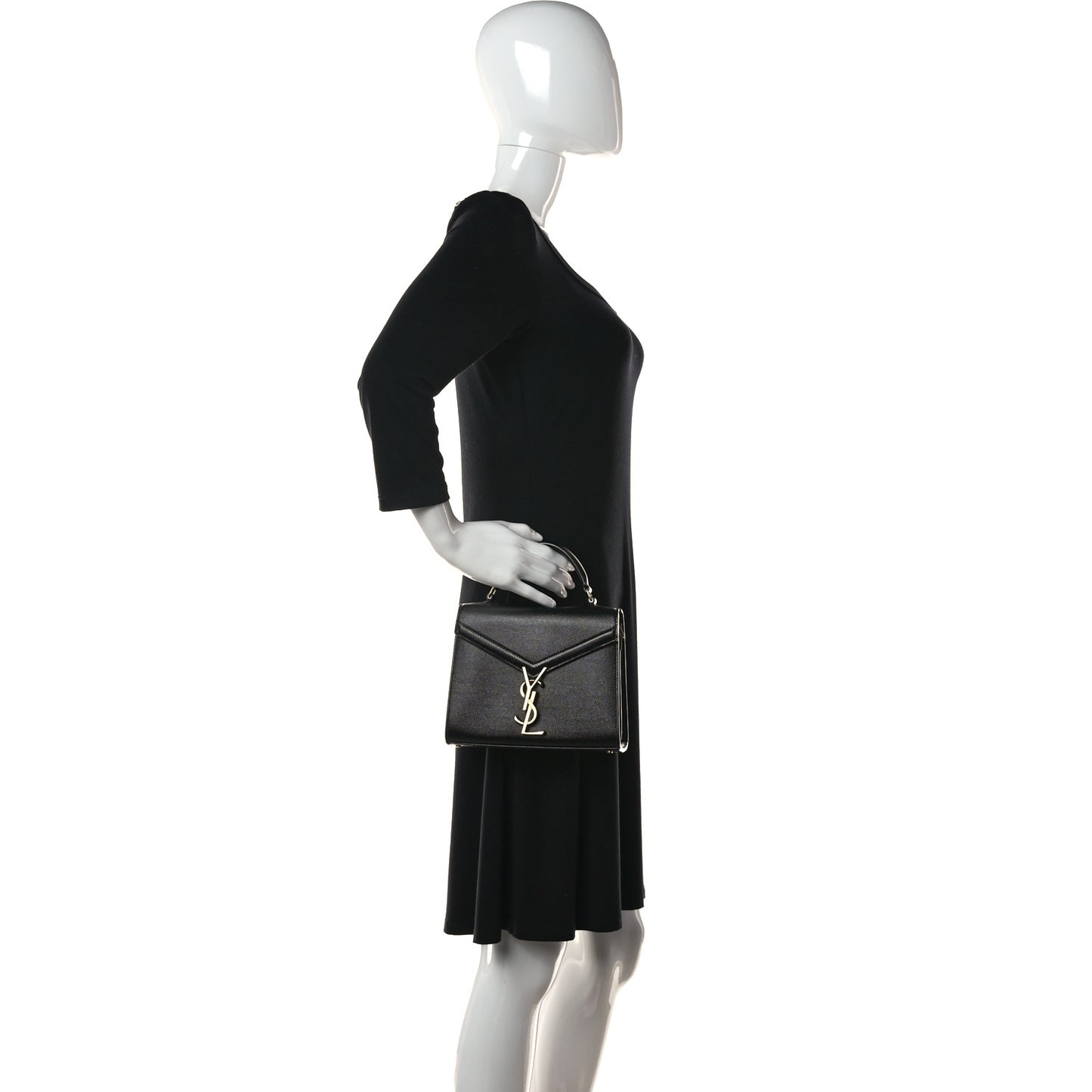 Grain de Poudre Mini Classic Monogram Cassandra Top Handle Black