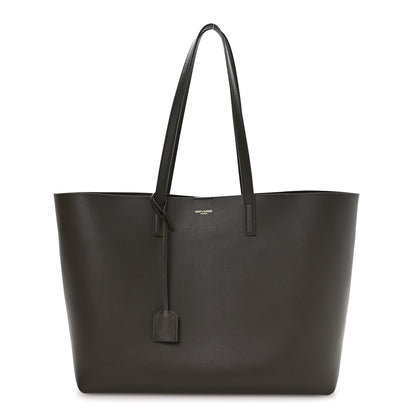 Saint Laurent Calfskin Large Shopping Tote Earth 1 of 10