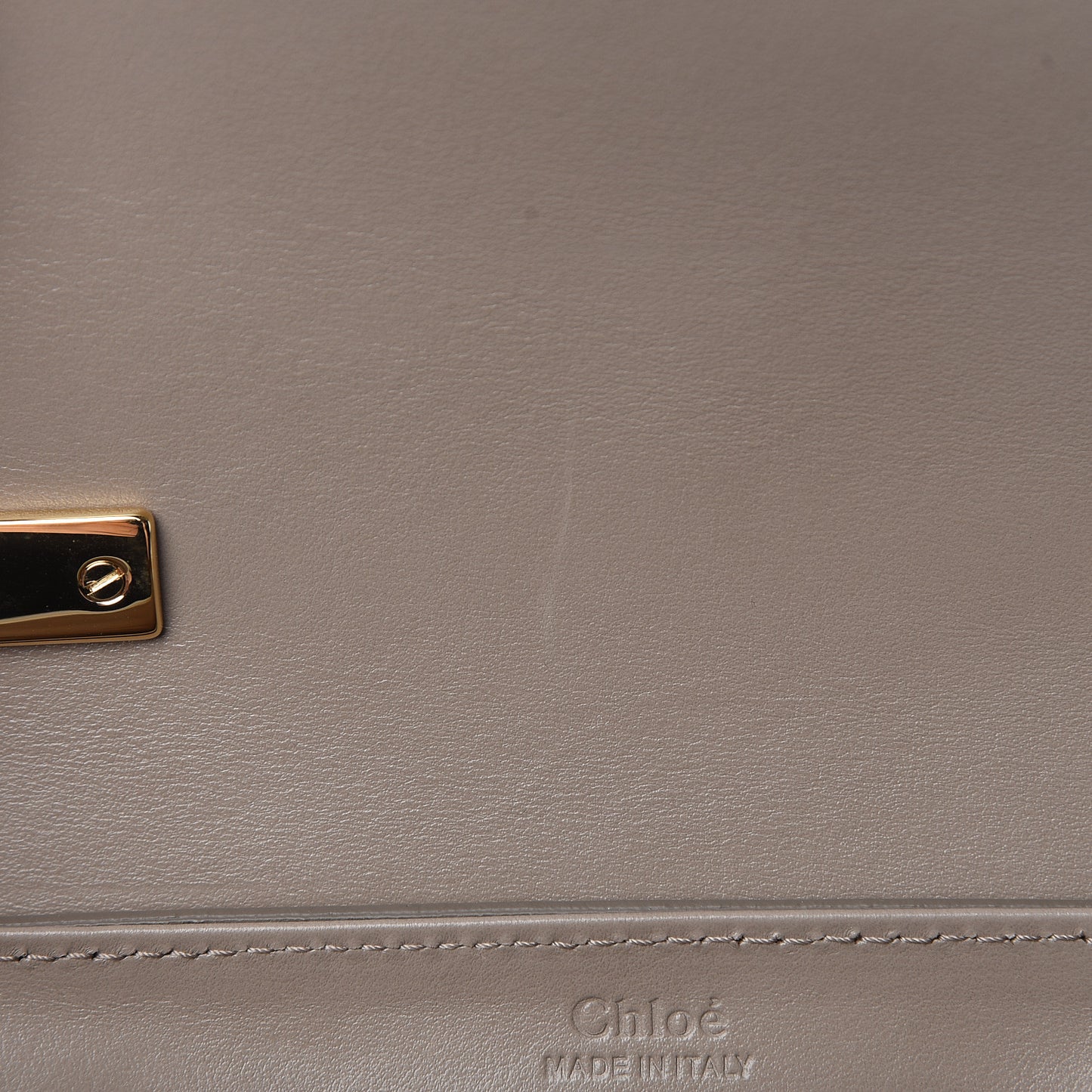 Shiny Calfskin Suede Mini C Bag Motty Grey