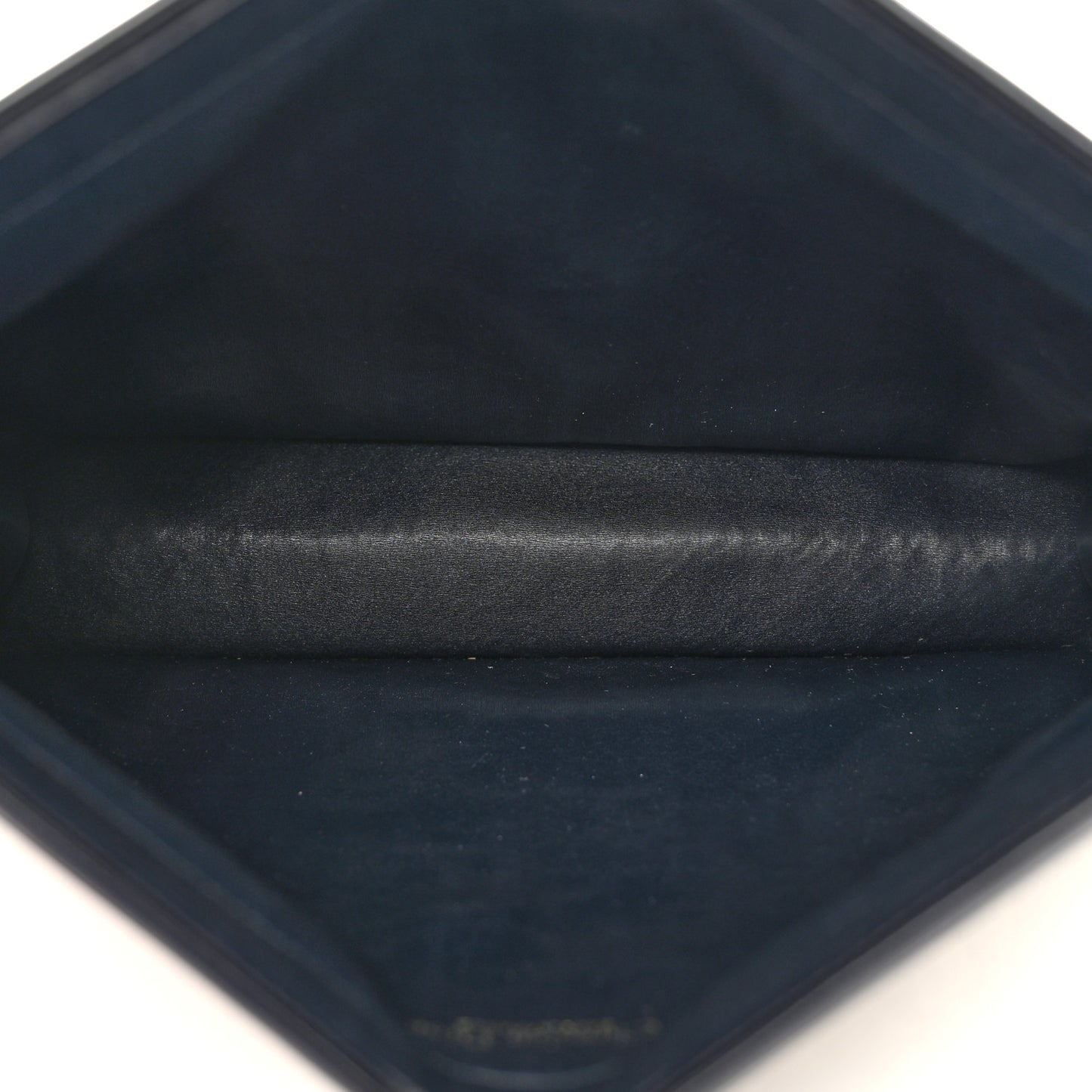 Monogram Pouch Clutch Navy Blue