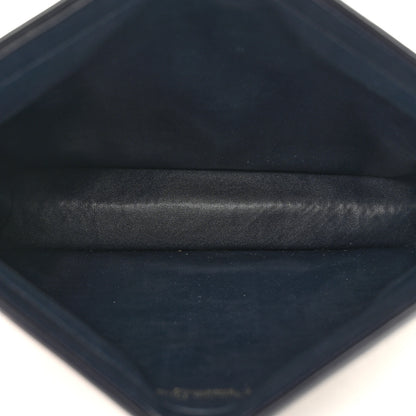 Christian Dior Monogram Pouch Clutch Navy Blue 5 of 9