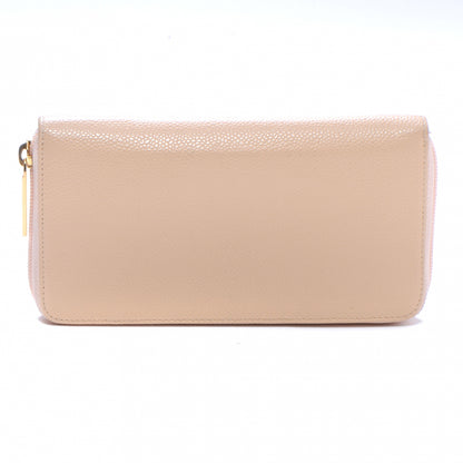 Chanel Caviar Zip Around Wallet Beige 3 of 8