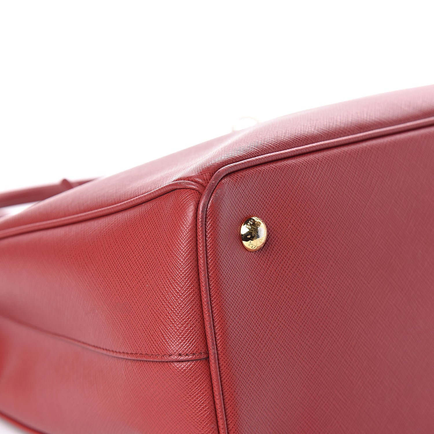 Prada Saffiano Lux Medium Tote Fuoco 10 of 19