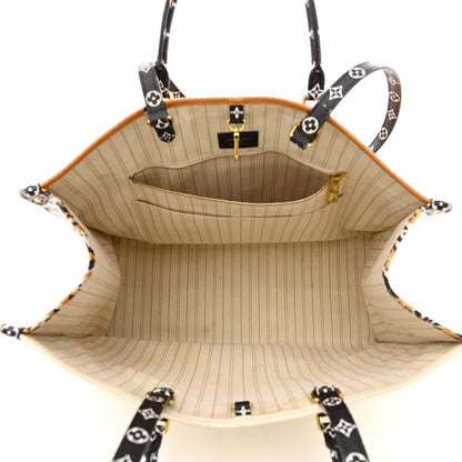 Louis Vuitton Monogram Giant Jungle Onthego GM Ivory 5 of 14