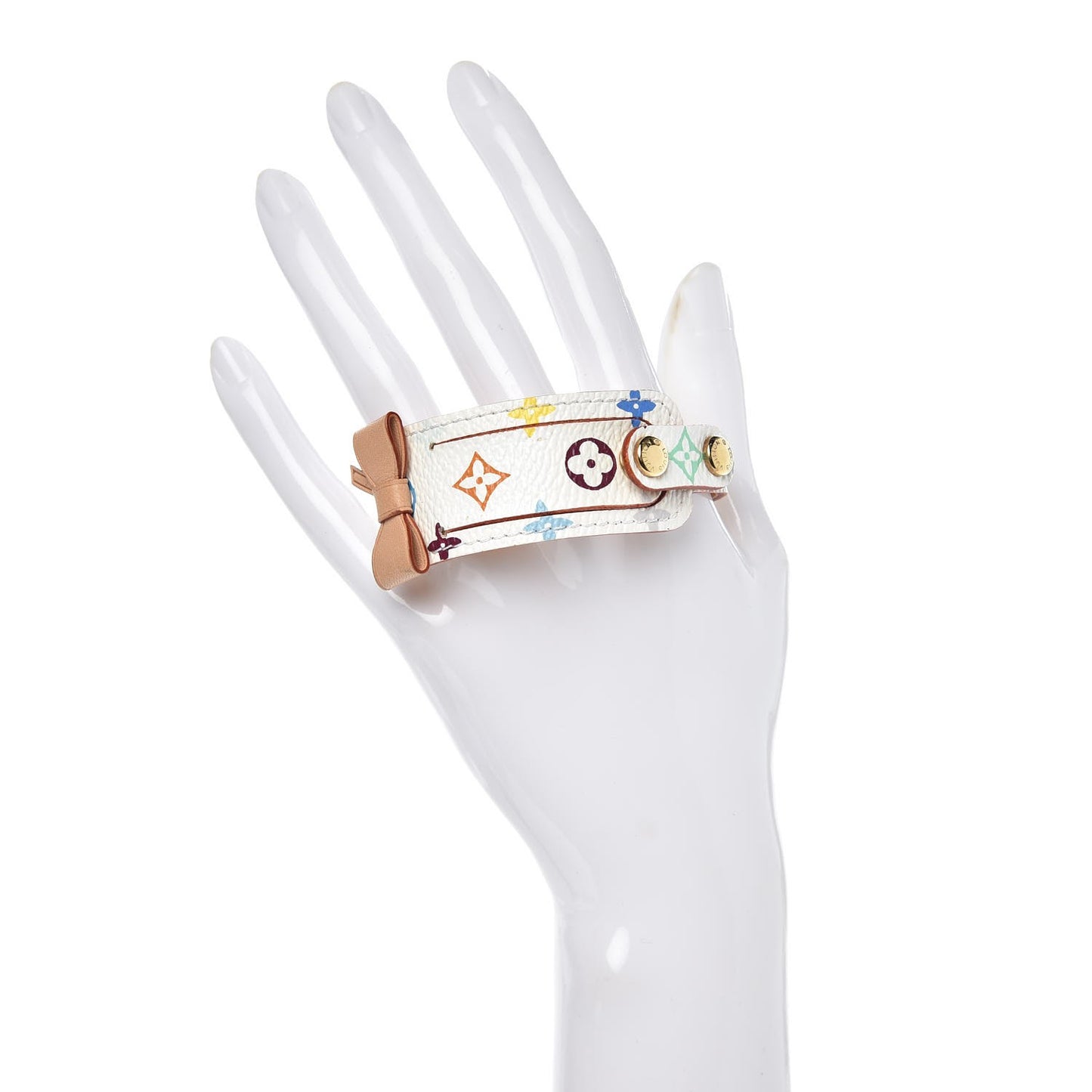 Monogram Multicolor Address Wish Bracelet White