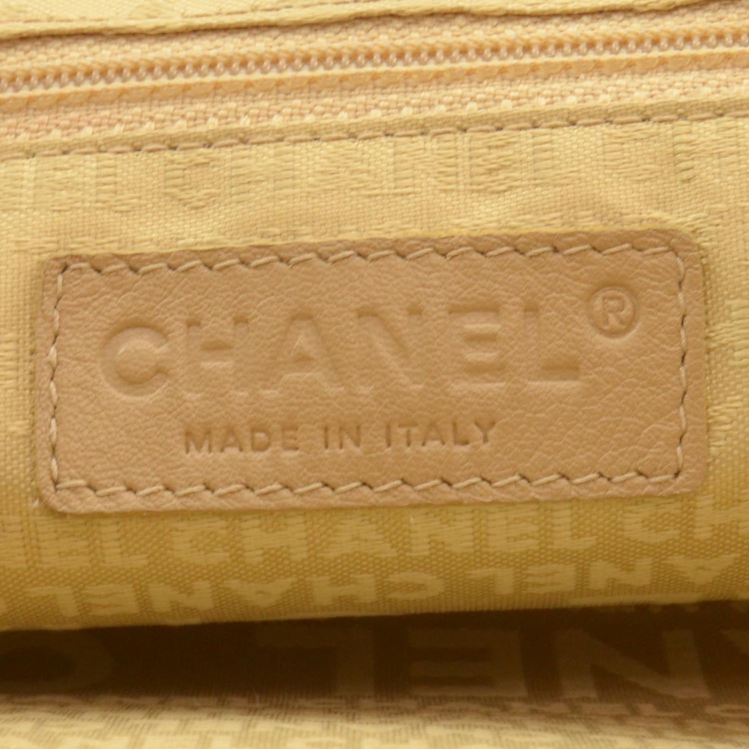 Chanel Caviar Mademoiselle Lock Accordion Flap Beige 5 of 9