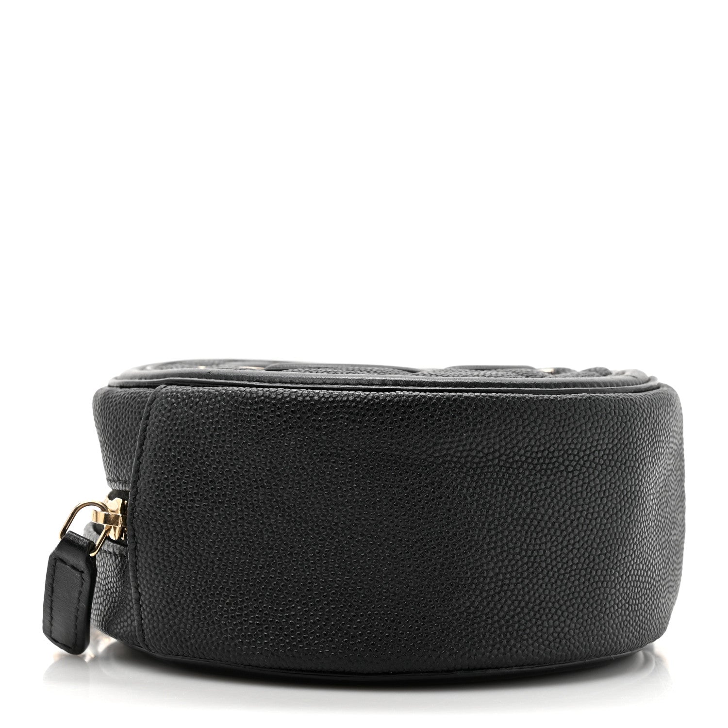Chanel Caviar Quilted Round Filigree Crossbody Black 4 of 10