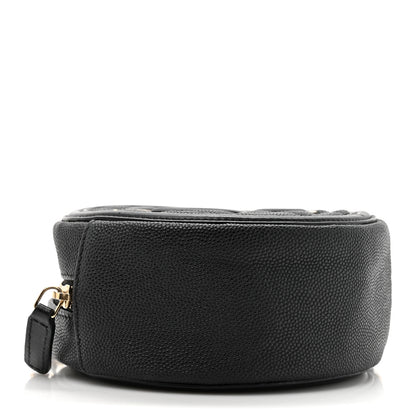 Chanel Caviar Quilted Round Filigree Crossbody Black 4 of 10