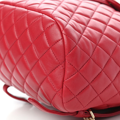 Chanel Lambskin Quilted Small Urban Spirit Backpack Dark Pink 9 of 11