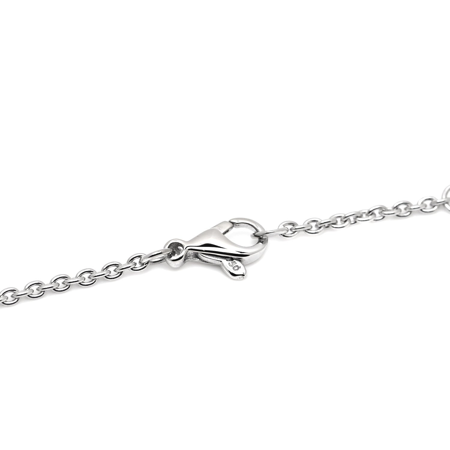 Chanel 18K White Gold Diamond Camelia Pendant Necklace 5 of 5
