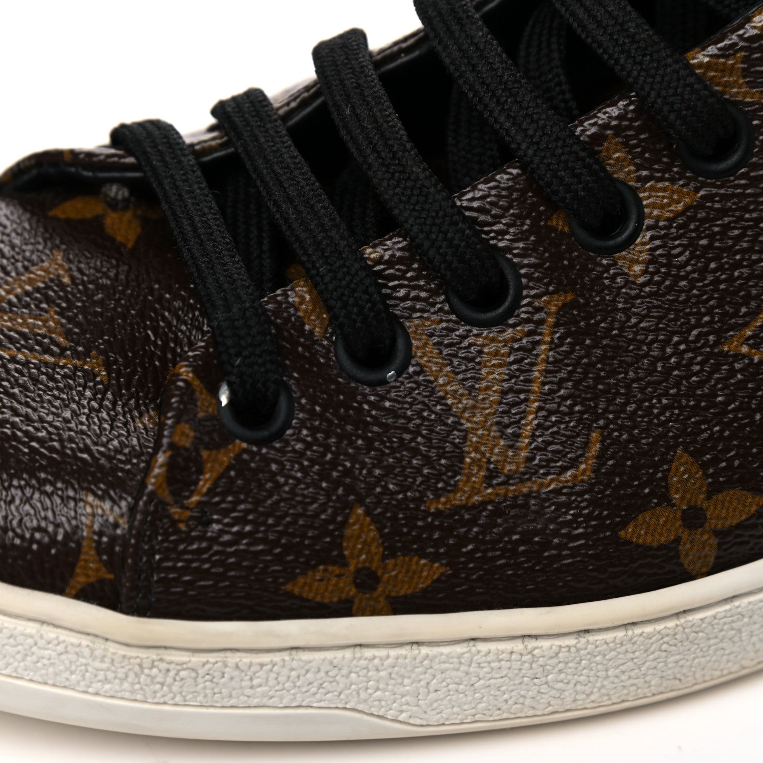 Louis Vuitton Patent Monogram Frontrow Sneakers 41 9 of 10