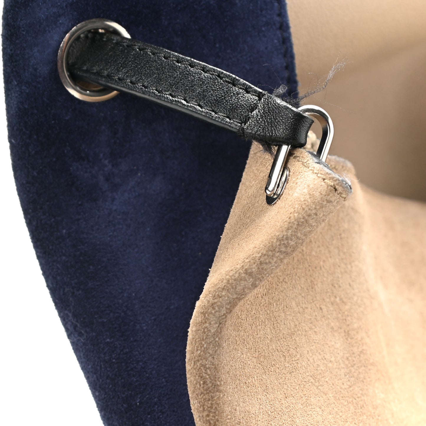 Calfskin Suede All Soft Shoulder Bag Ocean Blue