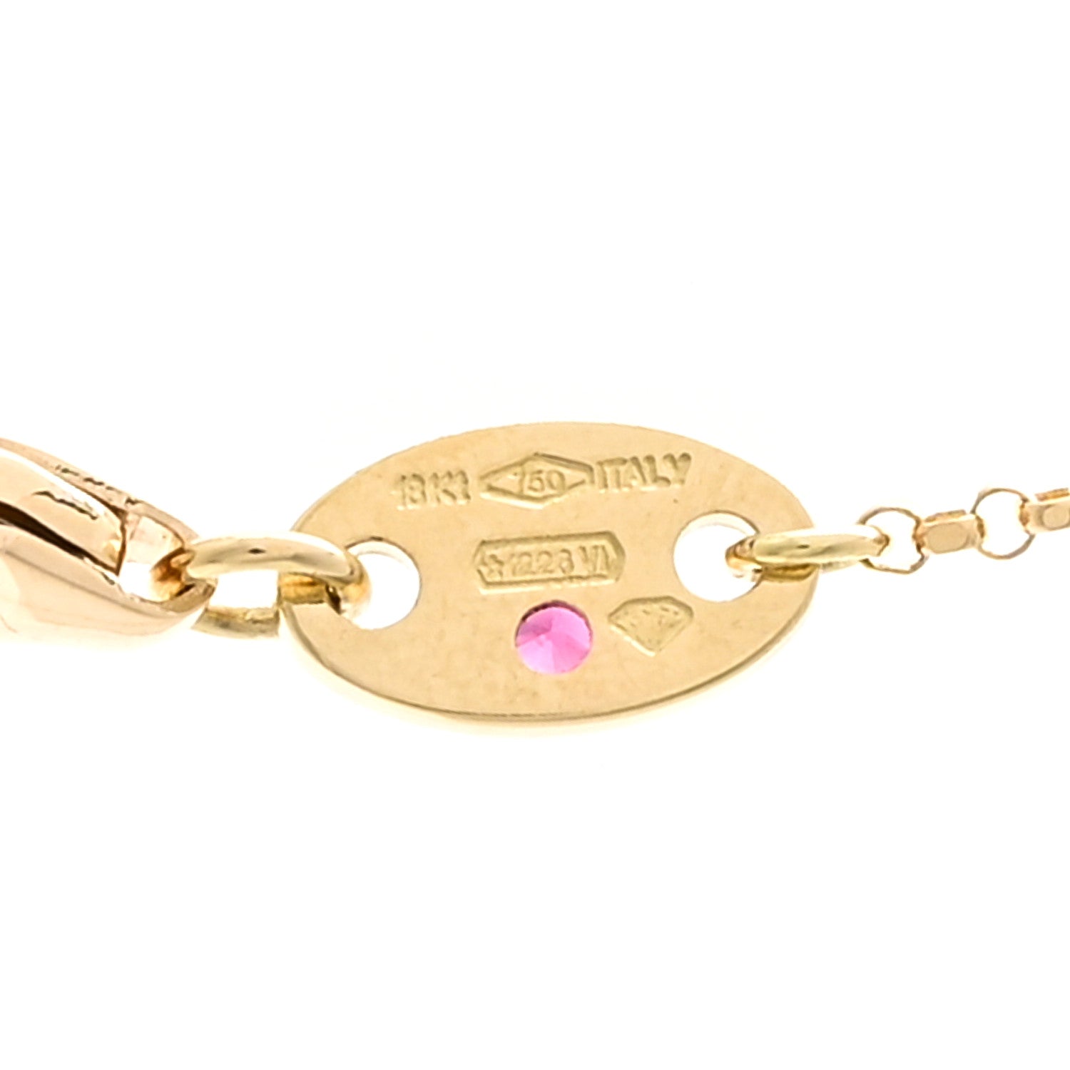Roberto Coin 18K Yellow Gold Diamond Principessa Flower Station Necklace 5 of 6