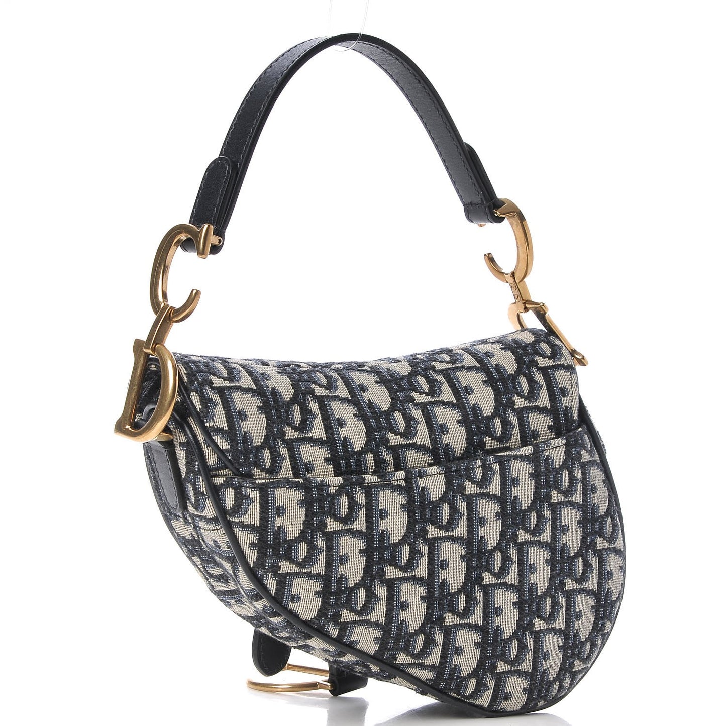 Oblique Mini Saddle Bag Blue
