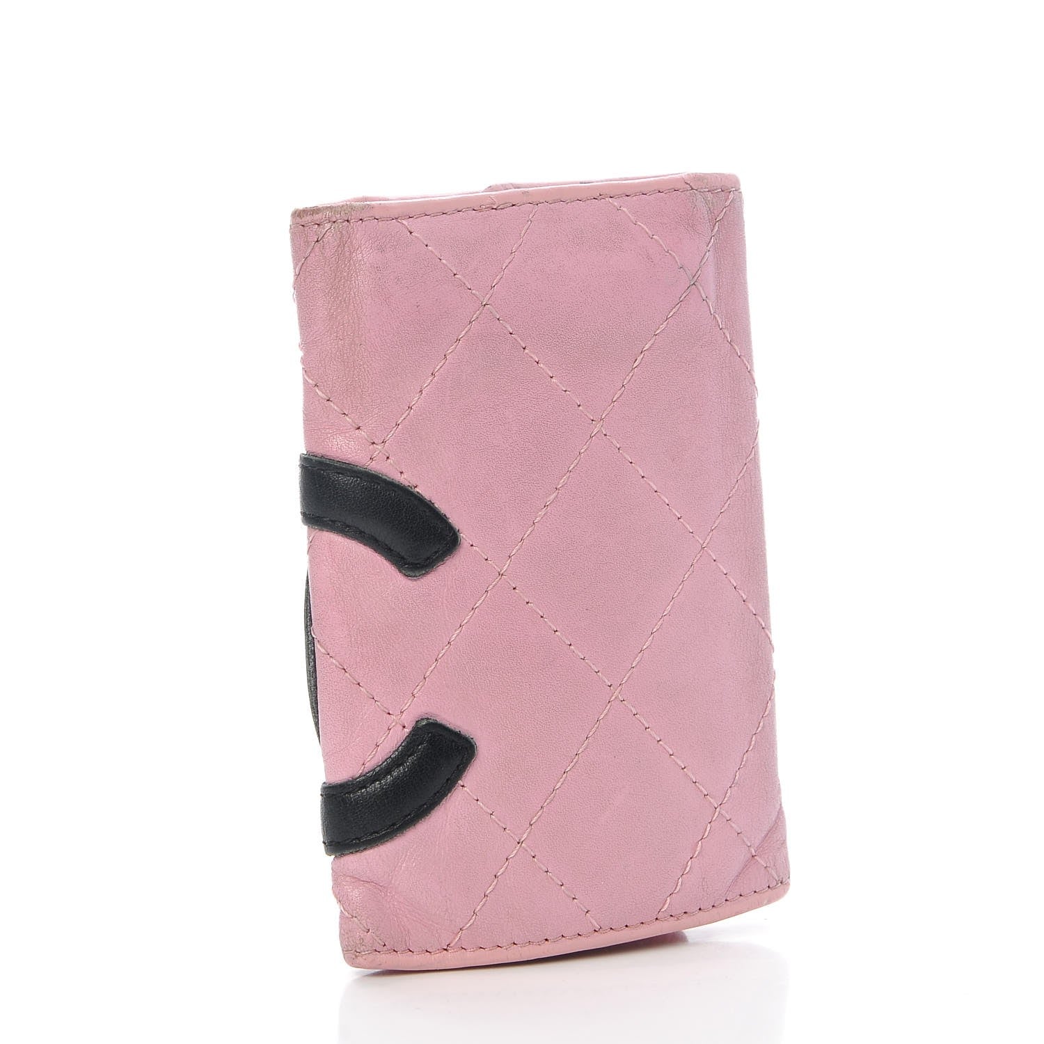 Chanel Calfskin Quilted Cambon 6 Key Holder Pink 3 of 14
