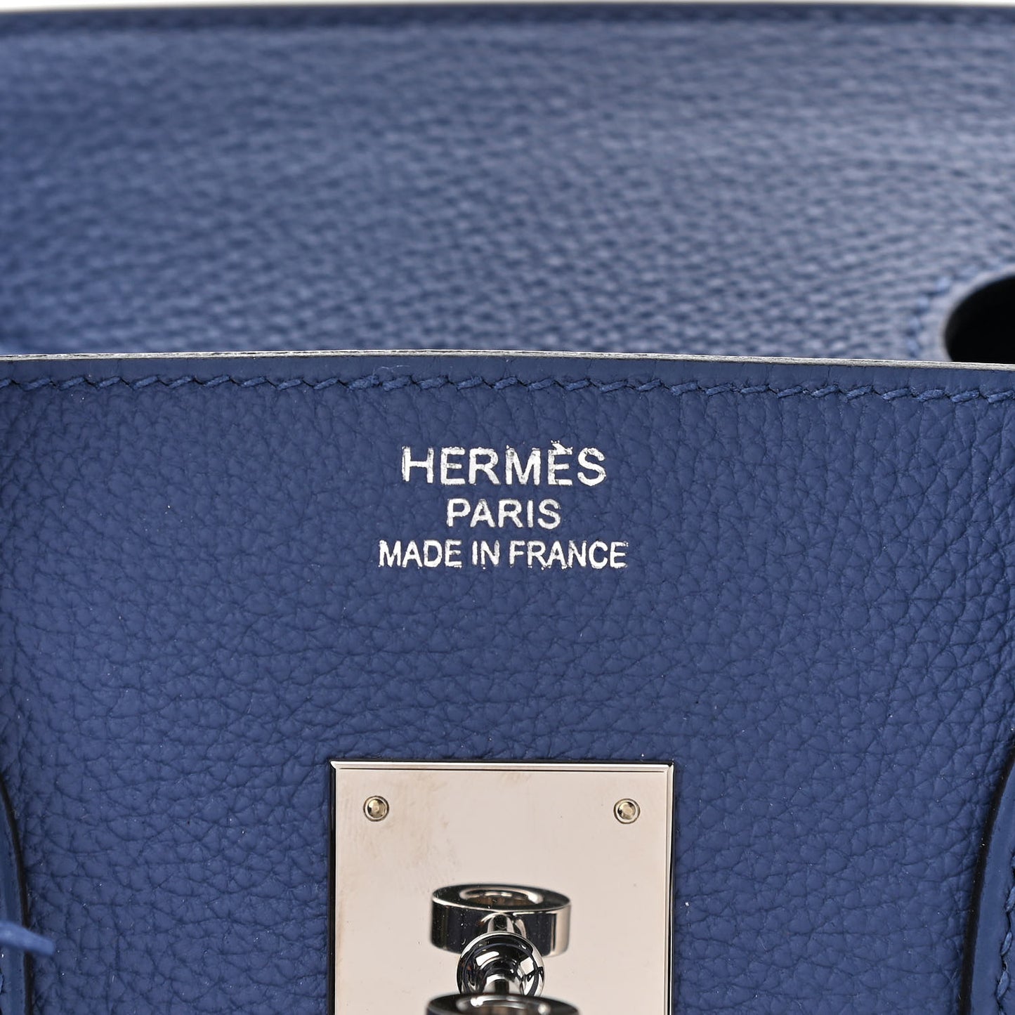 Togo Birkin 35 Bleu Agate