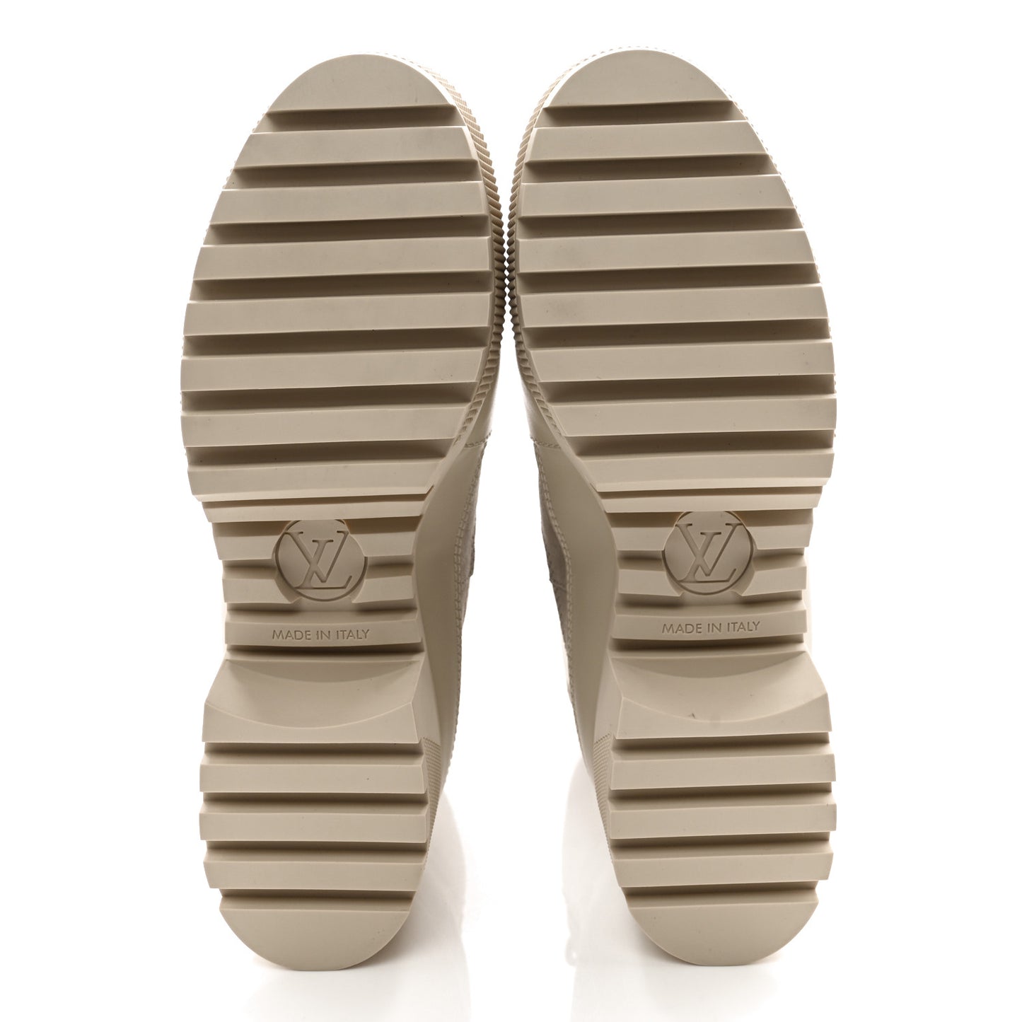 Suede Calfskin Laureate Platform Desert Boots 38 Taupe