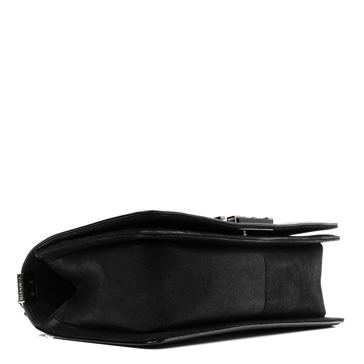 Chanel Patent Iridescent Calfskin Sequin Medium Boy Flap Bag Black 3 of 11