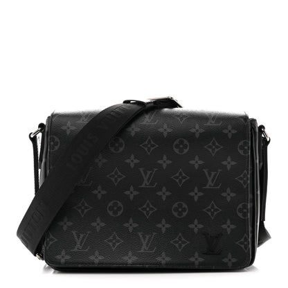 Louis Vuitton Monogram Eclipse District PM Black 1 of 10