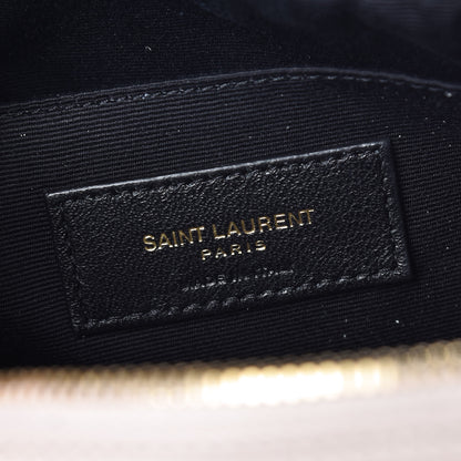 Saint Laurent Calfskin Matelasse Monogram Lou Camera Bag Washed Light Pink 6 of 10