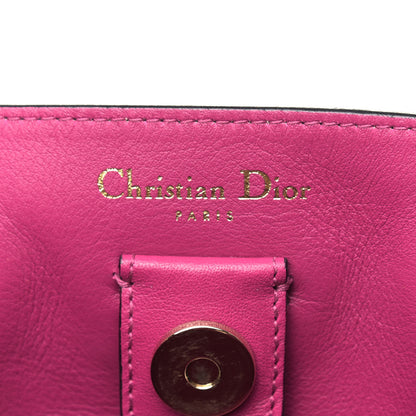 Christian Dior Bullcalf Large Diorissimo Tote Black Rose Indien 6 of 10