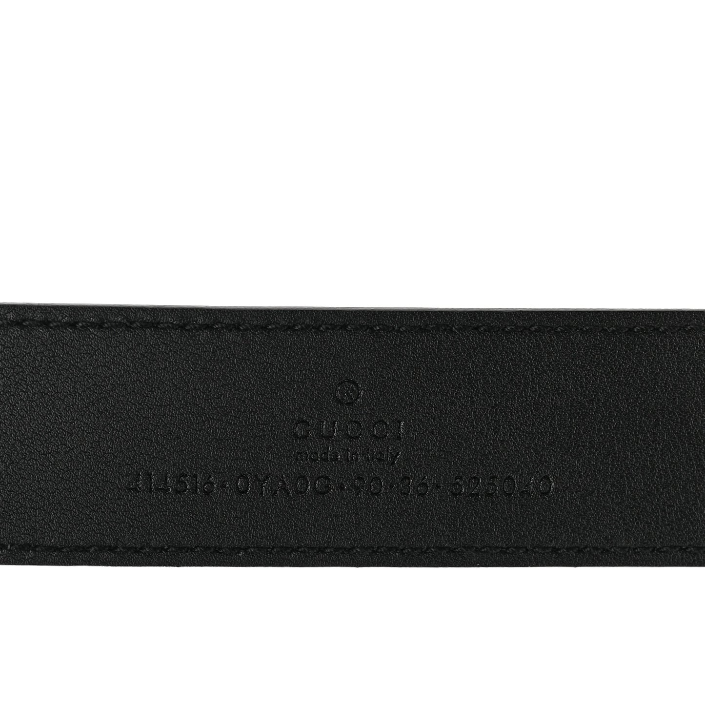 Plutone Calfskin Double G 30mm Belt 90 36 Black