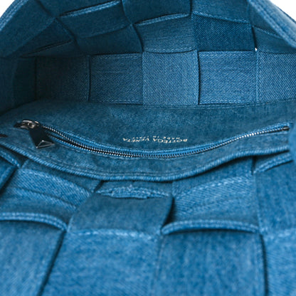 Bottega Veneta Denim Maxi Intrecciato Cassette Crossbody Bag Washed Indigo 5 of 8