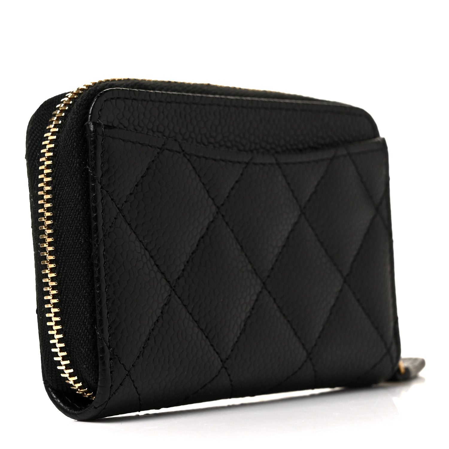 Chanel Caviar Quilted Classic Zipped Coin Purse Black 3 of 10