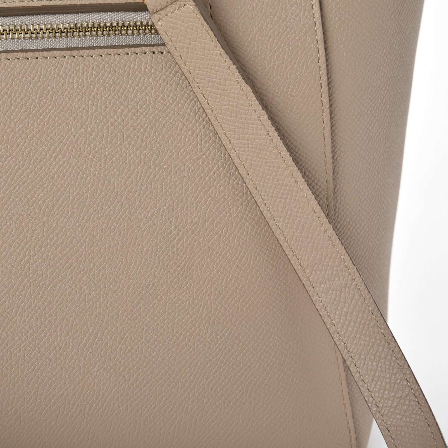 Grained Calfskin Mini Belt Bag Light Taupe