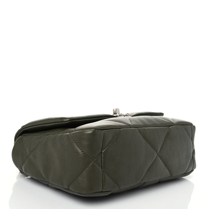 Chanel Lambskin Quilted Medium Chanel 19 Flap Khaki 4 of 9