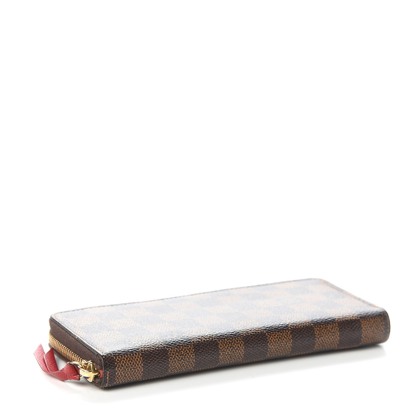 Damier Ebene Clemence Wallet Cherry