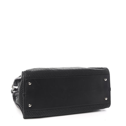 Chanel Calfskin Perforated Up In The Air Tote Black 3 of 10