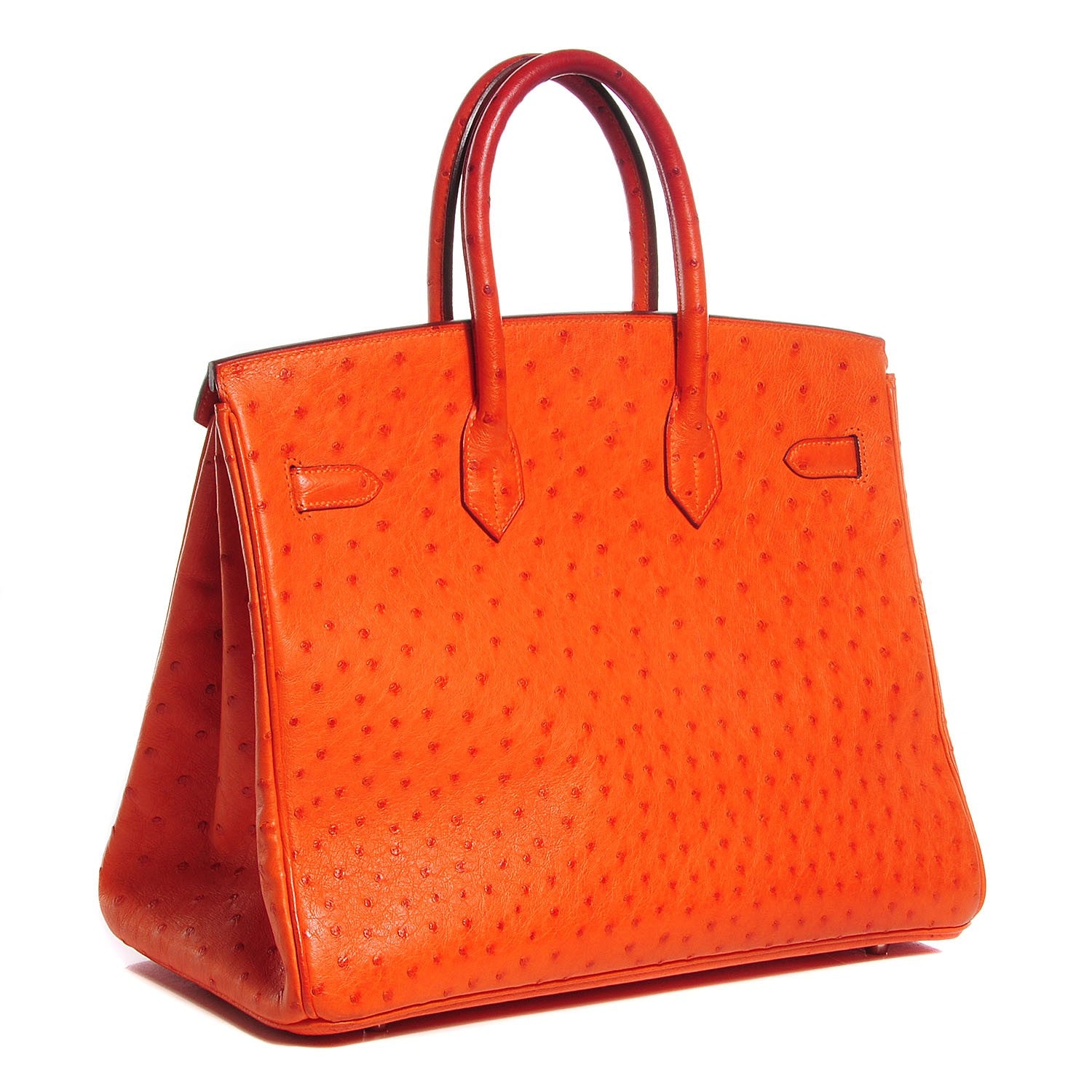 Hermes Ostrich Birkin 35 Orange 3 of 28