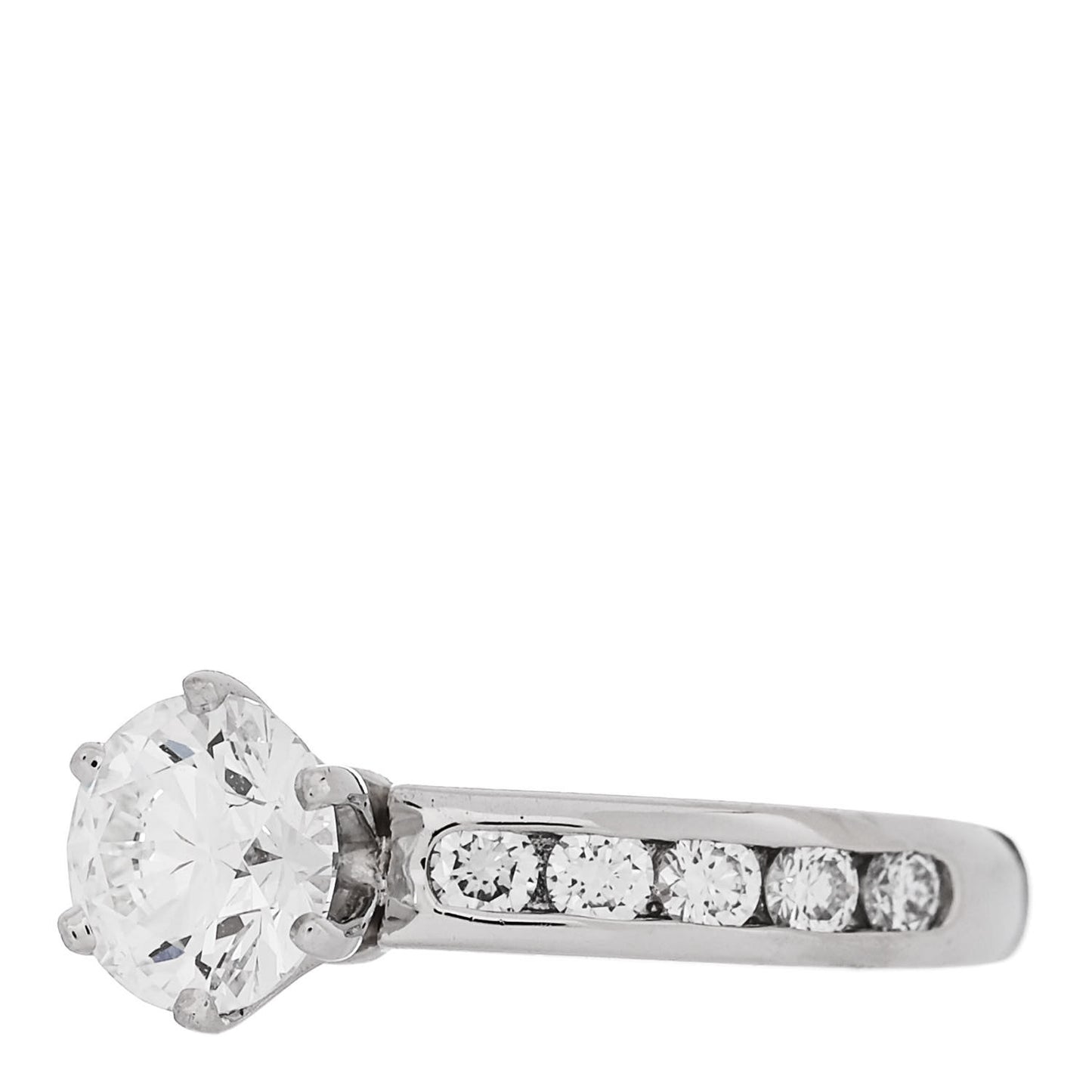 Platinum Diamond .99ct Channel-Set Engagement Ring 47 4.25