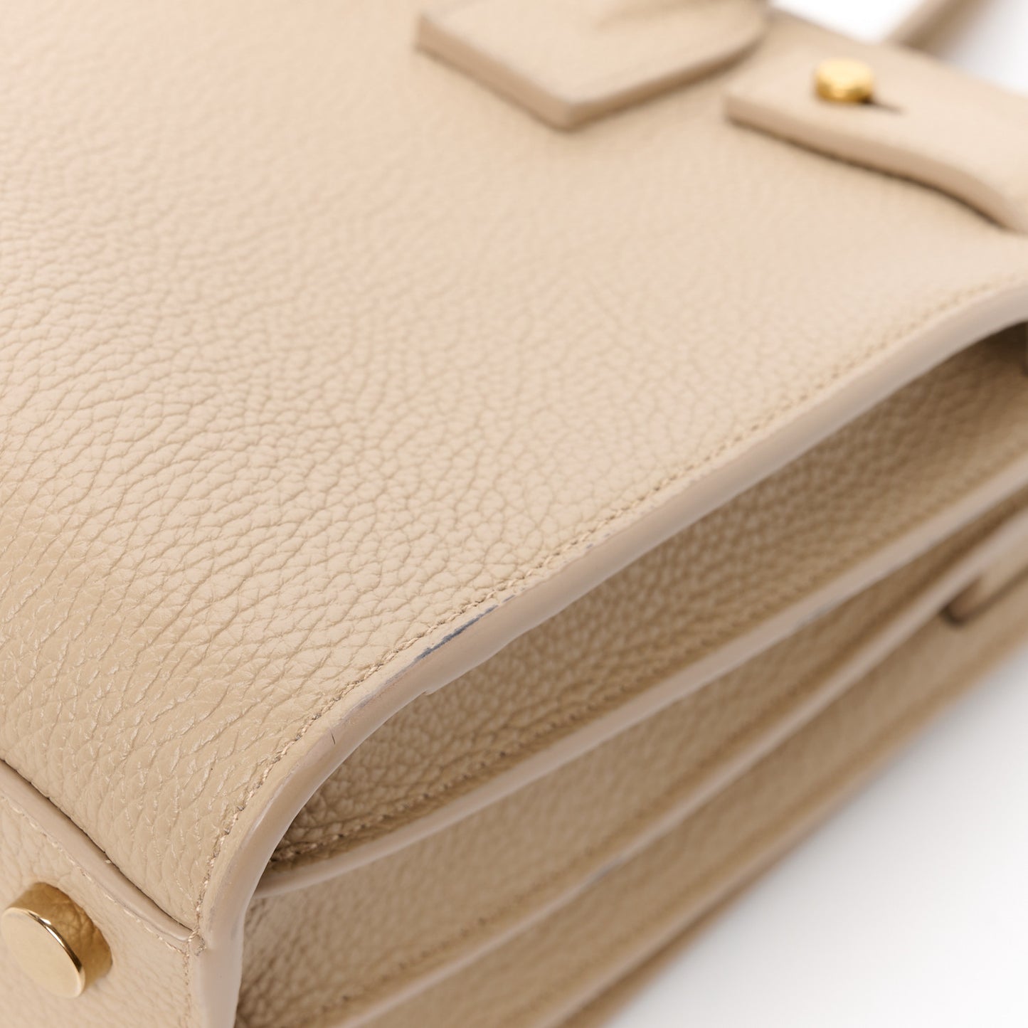 Grained Calfskin Baby Sac De Jour Souple Sea Salt