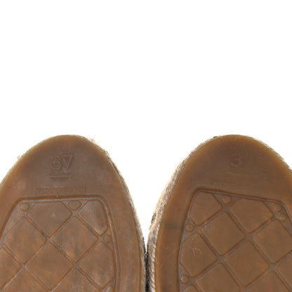 Chanel Lambskin CC Espadrilles 37 Black 6 of 8