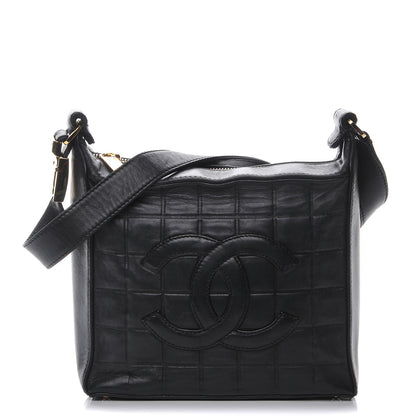 Chanel Lambskin Quilted Small Chocolate Bar Shoulder Bag Black 1 of 7