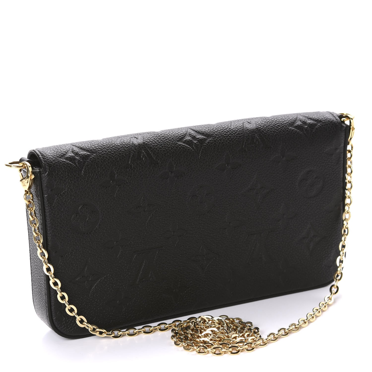 Louis Vuitton Empreinte Pochette Felicie Chain Wallet Black 3 of 11