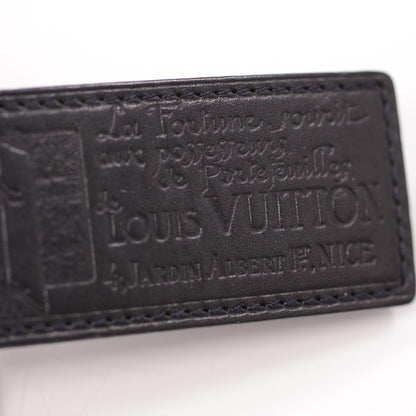 Louis Vuitton Leather Porte Clefs Fortune Key Chain Black 6 of 6