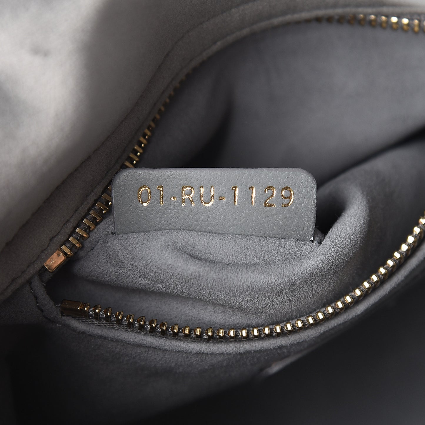 Velvet Mini Lady Dior Gray