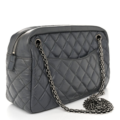 Chanel Aged Calfskin Quilted Medium Reissue Camera Case Grey 3 of 11
