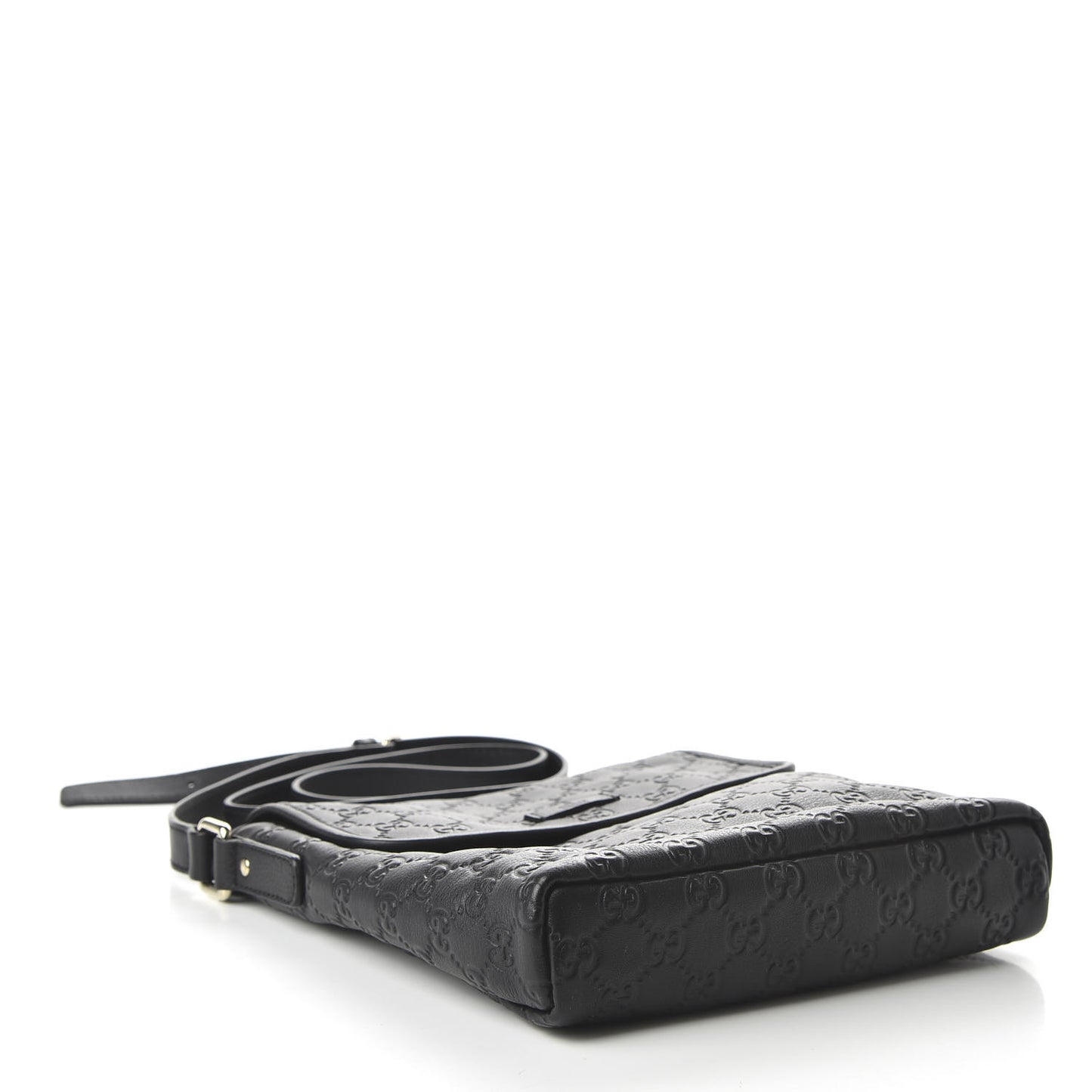 Guccissima Small Flap Messenger Bag Black