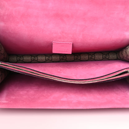 Gucci GG Supreme Monogram Small Dionysus Shoulder Bag Pink 5 of 10